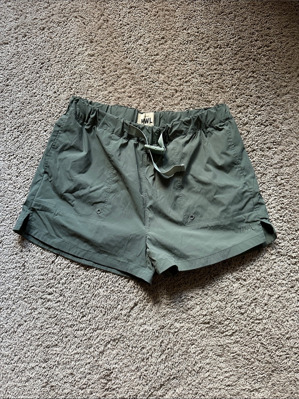 Madewell Olive Utility Athletic Shorts
